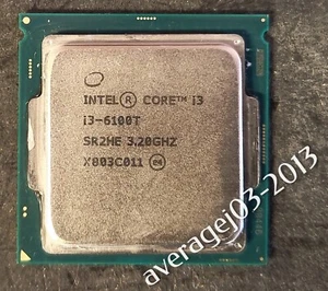 Intel Core i3-6100T, SR2HE 3.20 GHz, LGA1151, 2C/4T, 8 GT/s, 3MB, CPU - Picture 1 of 1