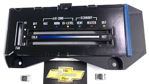1976 1979 CAMARO AC HEATER CONTROL PANEL W/LENS & KNOBS 3 ITEMS KIT OER # 116K-1 - Picture 1 of 6