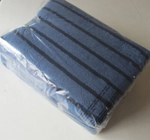 Brooklinen Two Super-Plush Turkish Cotton Bath Towels Striped Coastal Tide NEW - Picture 1 of 5