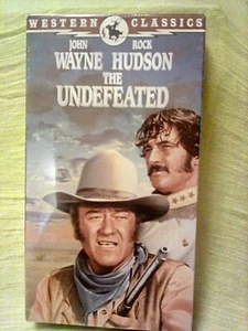 John Wayne Rock Hudson The Undefeated Sealed VHS Western - Picture 1 of 3