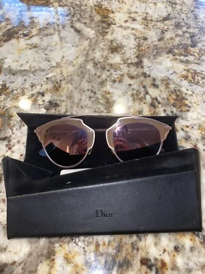 Christian Dior DiorSoReal plata panel transparente marco aviador gafas de sol $495 Foto 1 de 4