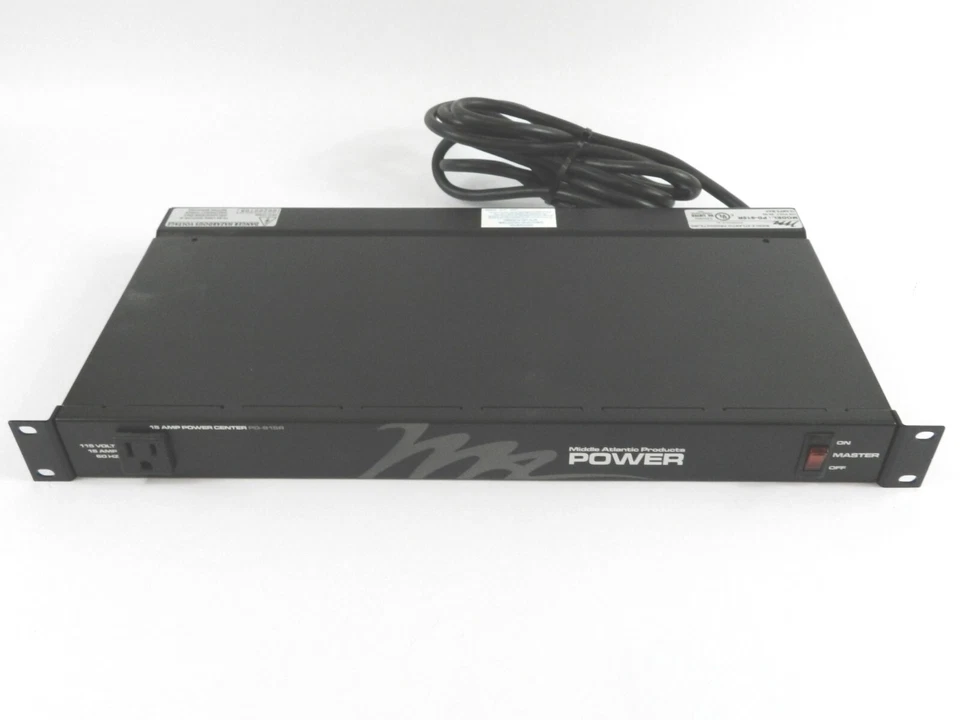 Middle Atlantic PD-915R 9 Outlet 15A 115V Rackmount Power Center Surge Protector - Image 1 of 4