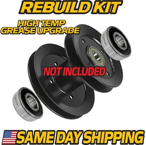 (2) Double Pulley Rebuild Bearings fits John Deere AM118794 325 335 345 355D - Picture 1 of 4