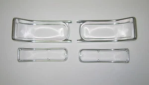 1966 CHEVELLE TAIL LIGHT BEZELS AND LENS RETAINERS - Picture 1 of 1