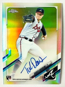 2021 Topps Chrome Tucker Davidson AUTO RC Refractor SP #/499 Braves Rookie! - Picture 1 of 3