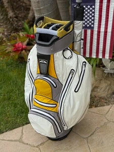 Sun Mountain H2NO Waterproof Cart Bag "Brand New" Gunmetal - White - Flash - Picture 1 of 24