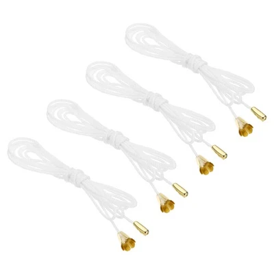 1.5M 4.9ft Ceiling Pull Chain Extender with Gold Tone Conical Pendant  4 Pcs - Image 1 of 4