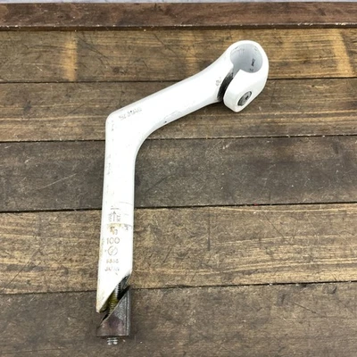 Vintage Sakae SR Quill Stem 100mm 25.4mm Clamp High Rise White Dirt Drop Japan Foto 1 de 4