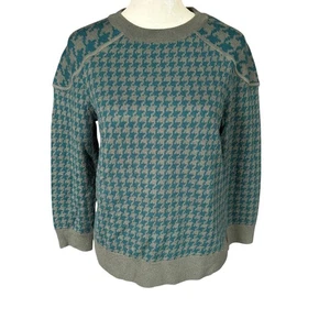 J. Crew green pullover long sleeve crewneck wool sweater women's size small - Picture 1 of 8