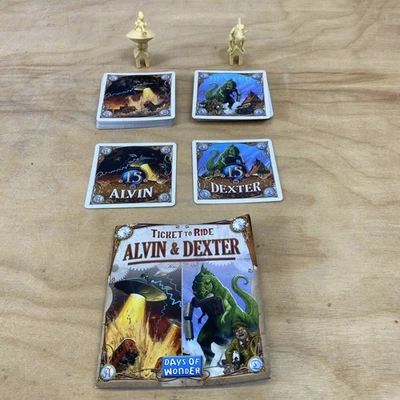 Ticket to Ride Alvin & Dexter Monster Expansion Days of Wonder Complete No Box - Image 1 of 4