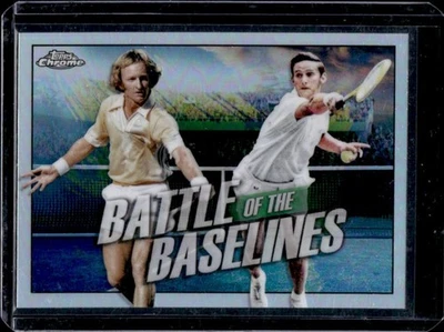 2021 Topps Chrome Rod Laver Roy Emerson Battle of the Baselines #BB-3 - Image 1 of 2