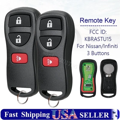 2 Para 2005 2006 2007 2008 2009 2010 2011 2012 2013 Nissan Xterra Mando a distancia Llavero Foto 1 de 4