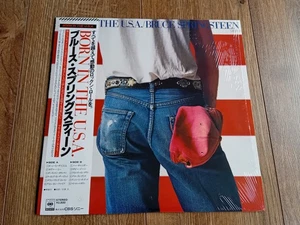 BRUCE SPRINGSTEEN - BORN IN THE USA LP 1984 OBI INSERTS JAPAN COVER IN SHRINK NM - Picture 1 of 9