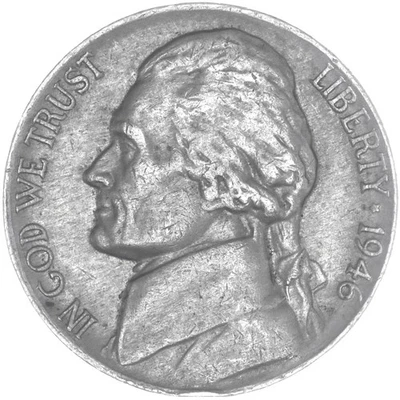 1946 (P) Jefferson Nickel Extra Fine XF - Image 1 of 4
