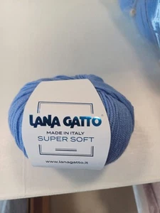 10 Gomitoli da 50g - Lana Gatto Super Soft - 100% Lana Merino Extrafine - 14341 - Foto 1 di 2