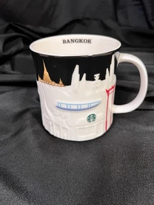 Taza de café Starbucks Bangkok 16 OZ relieve 3D coleccionista serie Skyline - Imagen 1 de 6