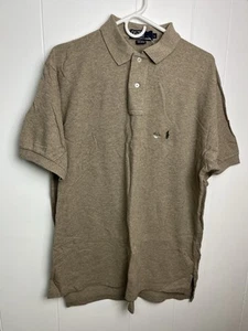 Polo Ralph Lauren Cotton Polo Classic Shirt Mens Size L ~ Tan Brown Camel - Picture 1 of 9