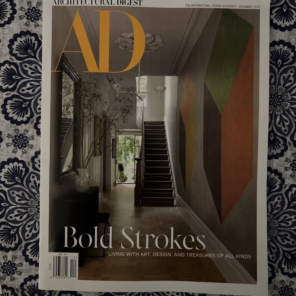 Architectural Digest AD Magazine December 2025 Bold Strokes - Image 1 of 1