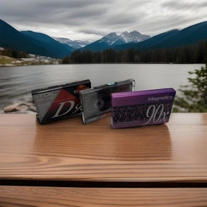 Lot Of 3 High Output Blank Audio Cassette Tapes 90 Mins TDK D90 90x NEW SEALED - Picture 1 of 5