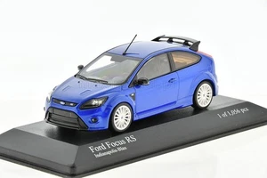 FORD Focus RS Blue metallic (white wheels) 2009 1/43 MINICHAMPS 400088105 - Picture 1 of 5