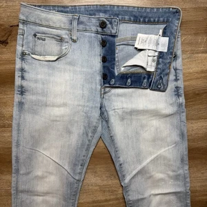 G Star RAW Jeans Men 30x32 Blue 3301 Slim Straight Stretch Light Wash Modern - Picture 1 of 15