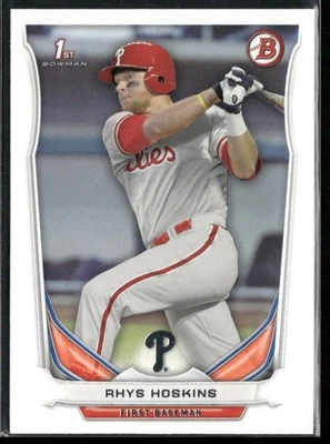 2014 Bowman Draft Rhys Hoskins 1st Bowman RC #DP122 Philadelphia Phillies - Image 1 of 2