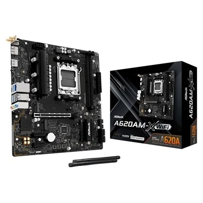 Asrock A620AM-X WIFI Amd Socket Am5 Motherboard 2 X Ddr5 Dimm Slots 1 X M.2 Sock - Image 1 of 1