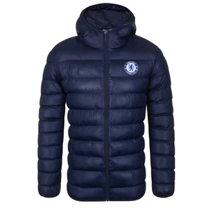 Chelsea Mens Quilted Jacket Hooded Winter Coat Adults Official Soccer Gift - Picture 1 of 17