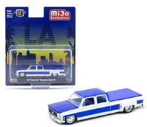 M2 Machines 1:64 1977 Chevrolet Cheyenne Super 30 LA Blue & White 39000-MJS05 - Picture 1 of 1