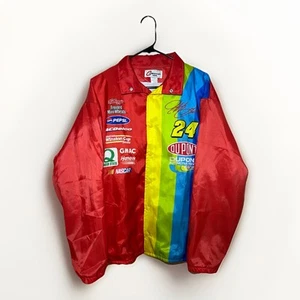 VINTAGE Jeff Gordon 24  NASCAR Jacket W/ Stripes Competitors View Men XL USA - Picture 1 of 15