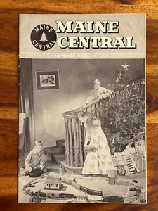 Maine Central Railroad Magazine Nov Dec 1957 Trains Locomotives Christmas Vtg - Picture 1 of 6