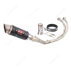 For Yamaha YZF R3 R25 MT-03 MT-25 Complete Exhaust System 51mm Muffler Silencers - Picture 1 of 10