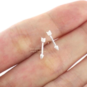 925 Sterling Silver Arrow Post Stud Earrings for Women A1977 - Picture 1 of 7