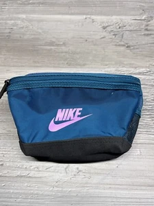 Vintage New 90s Nike Teal Purple Fanny Pack Crossbody Bag Double Pocket NWOT - Picture 1 of 4