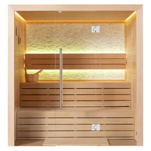 Sauna AWT E1604A Hemlock 200x160cm ohne Ofen - Bild 1 von 10