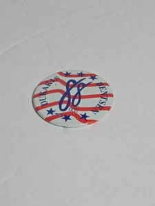 Vintage 1988 Dukakis and Bentsen GCIU Presidential Candidate Political Pinback - Picture 1 of 3