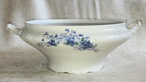 TUREEN SOPA TAYLOR LEE & SMITH flores azules arándanos en relieve 9 - Imagen 1 de 4