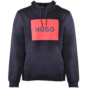 Hugo Boss Duratschi223 Men's Sweatshirt Long Sleeve Hoodie Black - Picture 1 of 3