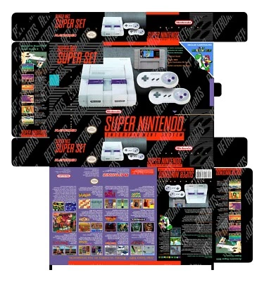 Super NES Playtronic Set Box  - Photoshop Art To Print - Image 1 of 4