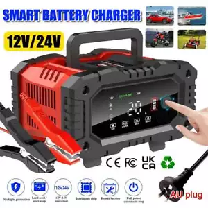 20A 12V 24V 20 Amp Car Battery Smart Charger for Lead Acid LiFePo4 AGM battery - Picture 1 of 12