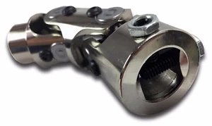 1" dd - 17 mm dd chrome double steering universal joint u joint new chrome - Picture 1 of 10