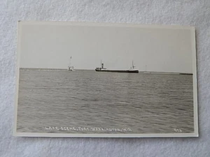 Vintage RPPC Lake Scene-Port Washington, Wis 973 - Picture 1 of 2