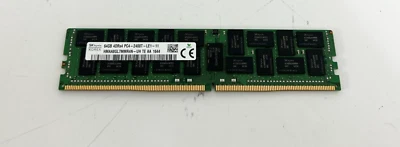 Hynix 64GB (1x64GB) 4DRx4 PC4-2400T DDR4 Memory Module - HMAA8GL7MMR4N-UH - Image 1 of 3