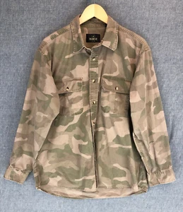 Camisa Camuflaje Cabeza Roja Para Hombre L Grande Abotonada Manga Larga Bosque Exterior - Imagen 1 de 10