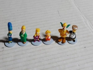 THE SIMPSONS CLUE 2002 REPLACEMENT GAME PIECES 6 TOKENS Characters 2nd Edition - Picture 1 of 6
