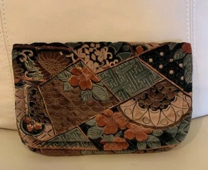 Bolsos Daren's Marrón Beige Verde Negro Bolso de Embrague Acolchado Floral Suave Cepillado - Imagen 1 de 4