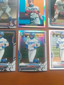 Lotto carte da baseball Luis Rodriguez. Los Angeles Dodgers - Foto 1 di 9