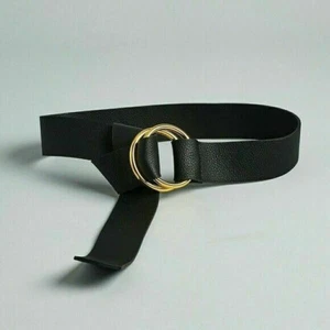 B-Low The Belt Women's Black Pebbled Tumble Vegan Wrap Belt Exclusive L/XL 56″ - Picture 1 of 4