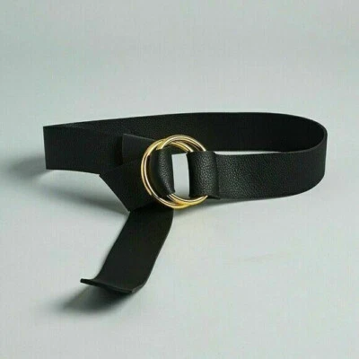 Cinturón envolvente vegano con guijarros negros B-Low The Belt para mujer exclusivo L/XL 56′′ Foto 1 de 4