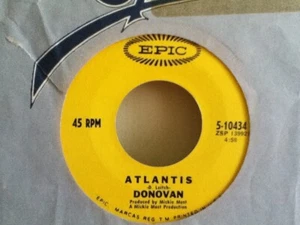 DONOVAN 7" VINYL SINGLE , ATLANTIS / TO SUSAN ON THE WEST COAST - Picture 1 of 2